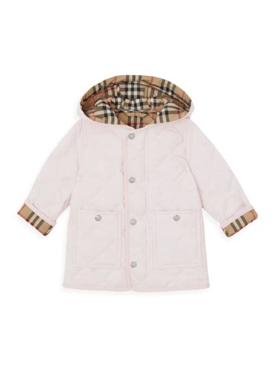 burberry baby quilted jacket sale|Burberry Baby Girl's Reilly Quilted Jacket on SALE .